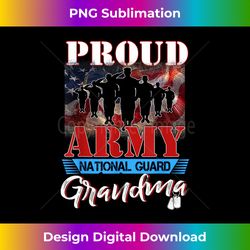 Proud National Guard Grandma Dog Tags Flag Military Mother - Futuristic PNG Sublimation File - Crafted for Sublimation Excellence