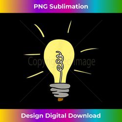 Light Bulb Fun Geek T- For Brilliant Minds. Novelty - Futuristic PNG Sublimation File - Access the Spectrum of Sublimation Artistry