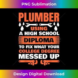 Funny Plumber Art For Men Women Pipefitter Pipe Plumber - Sleek Sublimation PNG Download - Enhance Your Art with a Dash of Spice