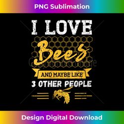 Beekeeper I Love Bees and Maybe Like 3 People Beekeeping V-Neck - Chic Sublimation Digital Download - Striking & Memorable Impressions