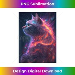 cute cat art for lover cats kitty galaxy kitten space - contemporary png sublimation design - tailor-made for sublimation craftsmanship