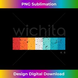 Vintage Wichita KS Retro Design T-shirt - Luxe Sublimation PNG Download - Infuse Everyday with a Celebratory Spirit