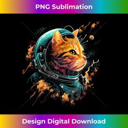 Astronaut Cat or Funny Space Cat on Galaxy Cat Lover - Bespoke Sublimation Digital File - Ideal for Imaginative Endeavors