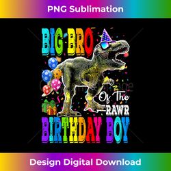 Big Bro of the Birthday Boy T-Rex Rawr Dinosaur Birthday boy Tank Top - Bespoke Sublimation Digital File - Reimagine Your Sublimation Pieces