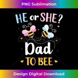 Gender reveal he or she dad matching family baby party - Bespoke Sublimation Digital File - Lively and Captivating Visuals