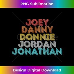Womens Vintage Retro Joey Danny Donnie Jordan Jonathan V-Neck - Luxe Sublimation PNG Download - Customize with Flair