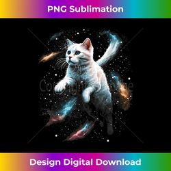 Astronaut Cat or Funny Space Cat on Galaxy Cat Lover - Chic Sublimation Digital Download - Pioneer New Aesthetic Frontiers