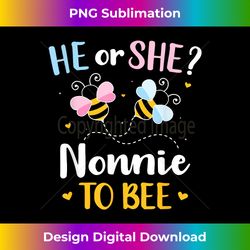 Gender reveal he or she nonnie matching family baby party - Timeless PNG Sublimation Download - Ideal for Imaginative Endeavors