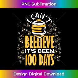 Funny Student Kids 100th Day Gift Bee 100 Days Of School - Contemporary PNG Sublimation Design - Infuse Everyday with a Celebratory Spirit