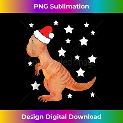 Cute little dinosaur with Santa hat Christmasdino Tank Top - Classic Sublimation PNG File - Elevate Your Style with Intricate Details