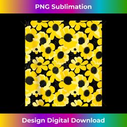 Beautiful Blooming Yellow Flower Tank Top - Crafted Sublimation Digital Download - Challenge Creative Boundaries