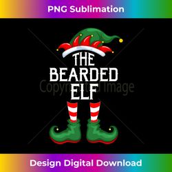Family Matching Group The Bearded Elf Christmas Long Sleeve - Urban Sublimation PNG Design - Challenge Creative Boundaries