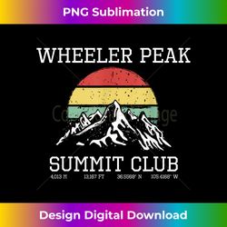 Climbed Wheeler Peak Summit Club Sun Hike New Mexico USA - Sleek Sublimation PNG Download - Tailor-Made for Sublimation Craftsmanship