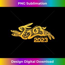 2023 Chinese Zodiac Rabbit Year Happy Chinese New Year - Sophisticated PNG Sublimation File - Customize with Flair