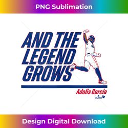 adolis garcia - and the legend grows - texas baseball tank top - contemporary png sublimation design - crafted for sublimation excellence