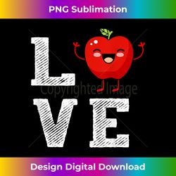 Apple Love - Apple Lover Outfit Funny Apple Cute Apple Gift - Eco-Friendly Sublimation PNG Download - Striking & Memorable Impressions