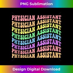Physician Assistant Week PA Groovy Tank Top - Artisanal Sublimation PNG File - Reimagine Your Sublimation Pieces