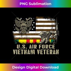Vintage American Flag Proud U.S. Air Force Vietnam Veteran - Edgy Sublimation Digital File - Channel Your Creative Rebel