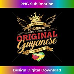 Guyana Flag Souvenirs for Guyanese Men & Women - Edgy Sublimation Digital File - Striking & Memorable Impressions
