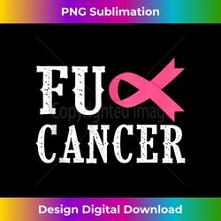 Fuck Cancer Pink Ribbon Breast Cancer Awareness Tank Top - Vibrant Sublimation Digital Download - Immerse in Creativity with Every Design