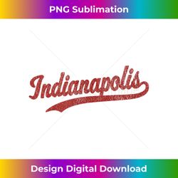 Indianapolis Indiana IN Vintage Sports Graphic Tank Top - Sophisticated PNG Sublimation File - Tailor-Made for Sublimation Craftsmanship