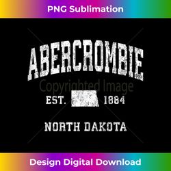 Abercrombie North Dakota ND Vintage Athletic Sports Design Tank Top - Crafted Sublimation Digital Download - Reimagine Your Sublimation Pieces