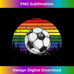 Soccer Ball LGBT-Q Gay Pride Flag Sport Fan Player Ally - Luxe Sublimation PNG Download - Ideal for Imaginative Endeavors