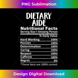 Dietary Aide Nutrition Facts Funny - Innovative PNG Sublimation Design - Immerse in Creativity with Every Design