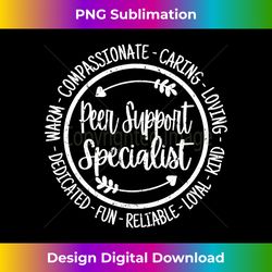 Peer Support Specialist Life Appreciation Vintage Long Sleeve - Sublimation-Optimized PNG File - Ideal for Imaginative Endeavors