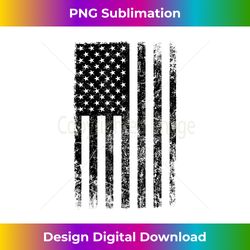 Distressed Black American Flag Worn Weathered Grunge - Vibrant Sublimation Digital Download - Animate Your Creative Concepts