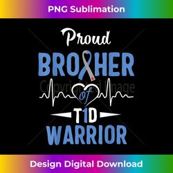 T1D Proud Brother Diabetes Awareness Type 1 Insulin Pancreas - Eco-Friendly Sublimation PNG Download - Customize with Flair