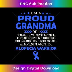 I'm proud grandma of Alopecia warrior t shirt - Minimalist Sublimation Digital File - Reimagine Your Sublimation Pieces