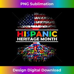 Hispanic Heritage Month Tree Roots Latino Countries Flags - Deluxe PNG Sublimation Download - Enhance Your Art with a Dash of Spice