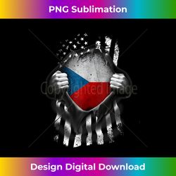 czech usa flag czech american tank top - timeless png sublimation download - channel your creative rebel