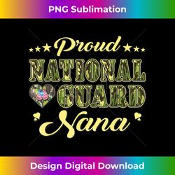 Proud National Guard Nana Dog Tags Heart Military Grandma - Classic Sublimation PNG File - Striking & Memorable Impressions