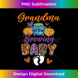 Grandma Of The Brewing Halloween Baby Expecting New Baby - Eco-Friendly Sublimation PNG Download - Chic, Bold, and Uncompromising