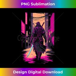 Retro Cyberpunk Samurai Japanese Vaporwave Aesthetic - Timeless PNG Sublimation Download - Lively and Captivating Visuals