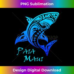 Paia, Maui Tribal Shark Polynesian Tattoo Style Vacation Tank Top - Sophisticated PNG Sublimation File - Immerse in Creativity with Every Design