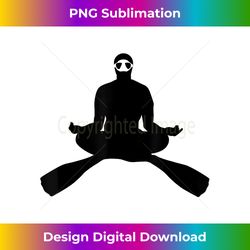 Meditating FreeDiver T- Freediving Tee - Luxe Sublimation PNG Download - Infuse Everyday with a Celebratory Spirit