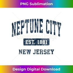 Neptune City New Jersey NJ Vintage Athletic Sports Design Tank Top - Sophisticated PNG Sublimation File - Reimagine Your Sublimation Pieces
