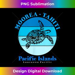 Sea Turtle Moorea Tahiti Ocean - Contemporary PNG Sublimation Design - Immerse in Creativity with Every Design
