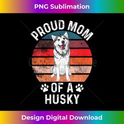 Proud Mom Of A Husky V-Neck - Bohemian Sublimation Digital Download - Access the Spectrum of Sublimation Artistry