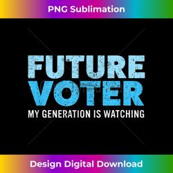 Future Voter Resist Political T- for Kids & Teens - Artisanal Sublimation PNG File - Animate Your Creative Concepts