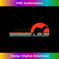 Sunset Ferret Enthusiast Vintage Weasel Retro - Sublimation-Optimized PNG File - Channel Your Creative Rebel