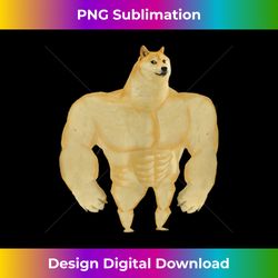 Swole Dog Meme Buff Dog Meme Tank Top - Sublimation-Optimized PNG File - Ideal for Imaginative Endeavors