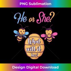 he or she what will it bee baby family gender reveal - urban sublimation png design - chic, bold, and uncompromising