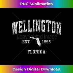 Wellington Florida FL Vintage Athletic Sports Design - Bohemian Sublimation Digital Download - Spark Your Artistic Genius