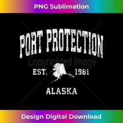 Port Protection Alaska AK Vintage Athletic Sports Design - Chic Sublimation Digital Download - Striking & Memorable Impressions