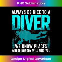 Cool Scuba Diving For Men Women Open Water Ocean Diver Lover - Sleek Sublimation PNG Download - Lively and Captivating Visuals