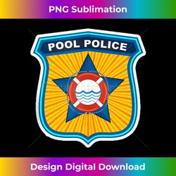 Funny POOL POLICE Summer Vibes Cabana Patrol Beach Guard Tank Top - Sleek Sublimation PNG Download - Spark Your Artistic Genius